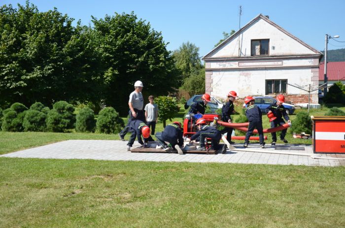 Ukázka hasičského útoku 
Děti SDH Bělá
Klíčová slova: Bělá;hasiči;soutěž