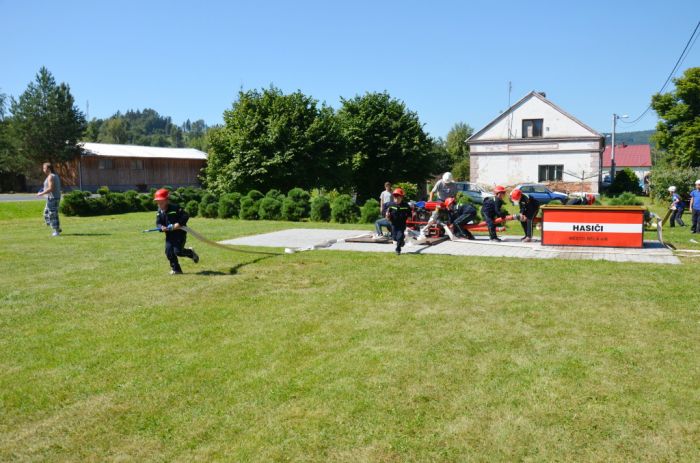 Ukázka hasičského útoku 
Děti SDH Bělá
Klíčová slova: Bělá;hasiči;soutěž