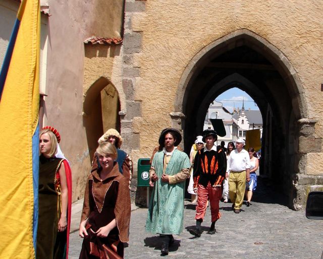 Historický průvod městem, foto: J. Vašků 
