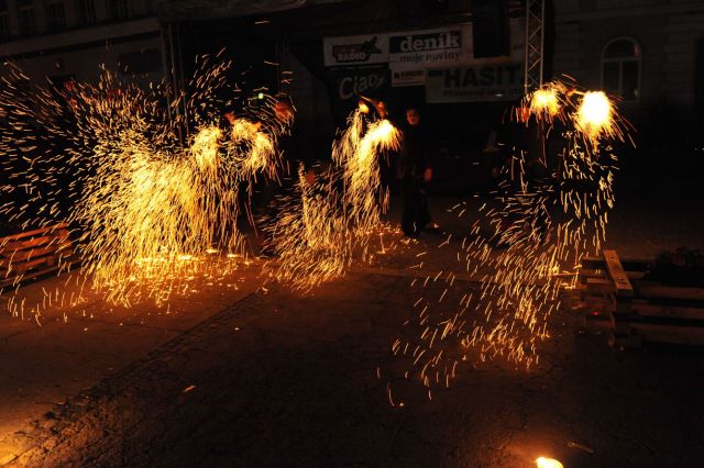 Ohňová show, foto: Jiří Vrbský
