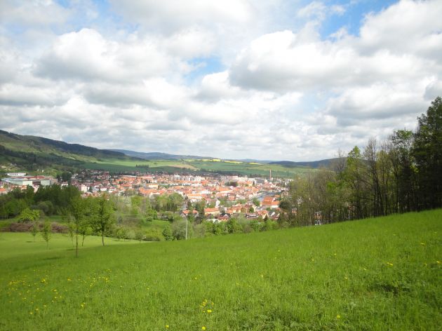 Pohled na Sušici při stoupání na Kalich
Autor MIC Sušice
